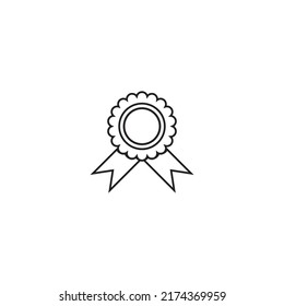 Badge line icon.vector illustration symbol design.