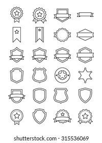 Badge Line Vector Icon