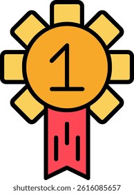 Badge Line Vector Icon Design