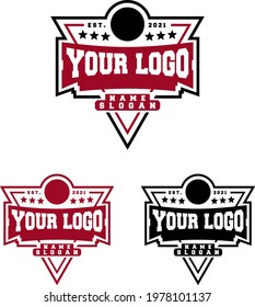 badge logo baseball and sport