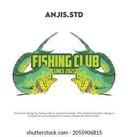 badge logo design for local or large fishing community or club needs. with good and interesting picture details.