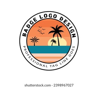 Badge logo design see beech logo