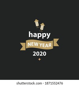 Badge Logo Happy New Year Design