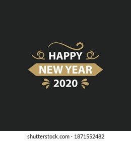 Badge Logo Happy New Year Design