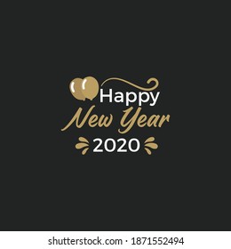 Badge Logo Happy New Year Design
