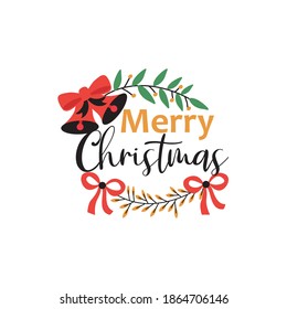 Badge Logo Merry Christmas Design