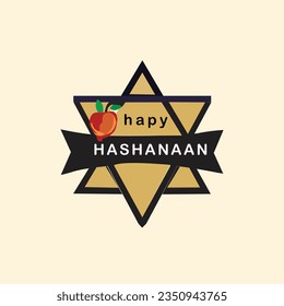 Badge logo for Rosh Hashanah Vector Design Pro Vector