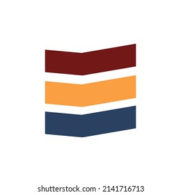 Badge Logo Template with Three Strip