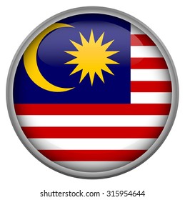 Badge with Malaysia flag