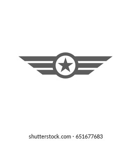 Air Force Badge Set Airforce Logo Stock Illustration 1198389442