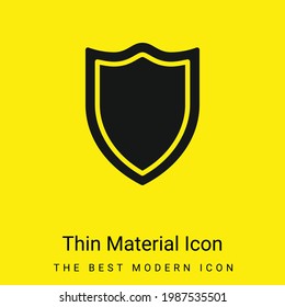 Icono mínimo de material amarillo brillante