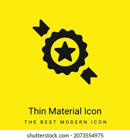 Icono mínimo de material amarillo brillante