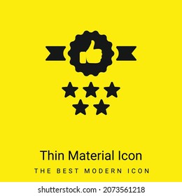 Icono mínimo de material amarillo brillante