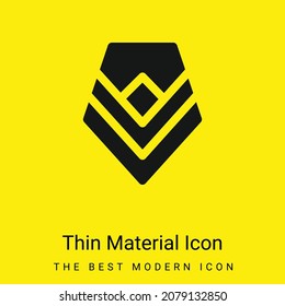 Icono mínimo de material amarillo brillante