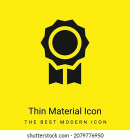Badge minimal bright yellow material icon
