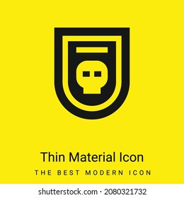 Badge minimal bright yellow material icon