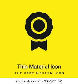 Badge minimal bright yellow material icon