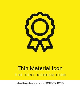 Icono mínimo de material amarillo brillante