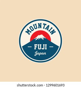 Badge Mountain Fuji Japan 