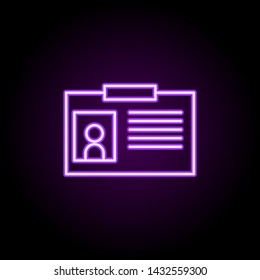 badge neon icon. Elements of web set. Simple icon for websites, web design, mobile app, info graphics
