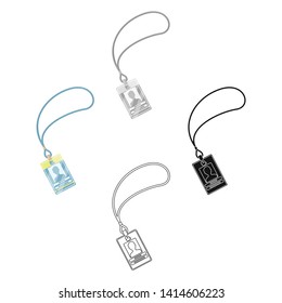 Badge on the tape.Making movie single icon in cartoon,black style vector symbol stock illustration web.