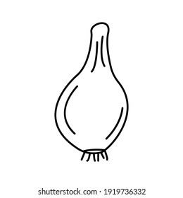 Insignia cebolla. Imagen vectorial, eps