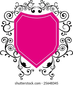 The badge with ornament.