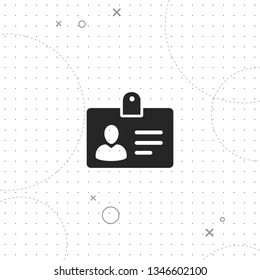 Badge, personality , vector best flat icon on texture background , EPS 10