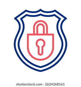Badge Police Icon Element For Design