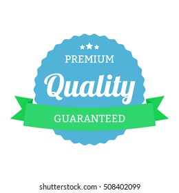 Badge Premium quality guaranteed. Vector badge flat modern style.