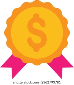Badge Price Label Icon Vector Flat Illustration
