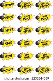 Badge promo solde price sale