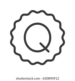 Badge Q Icon 