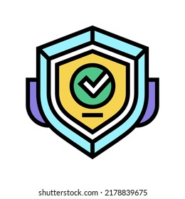 badge quality color icon vector. badge quality sign. isolated symbol illustration