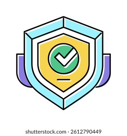 badge quality color icon vector. badge quality sign. isolated symbol illustration