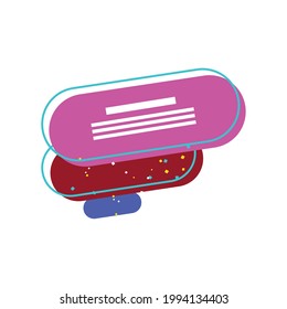 badge retro empty template style