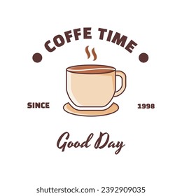 Badge retro fresh cofee restaurant logo