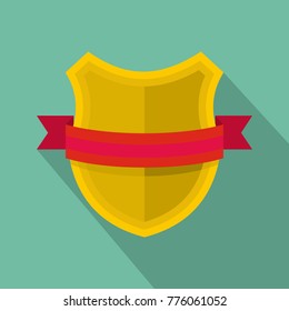 Badge retro icon. Flat illustration of badge retro vector icon for web