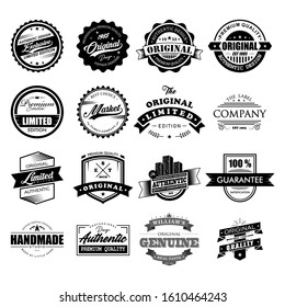 Badge Retro Logo Vintage Stamp Vector Stock Vector (Royalty Free ...