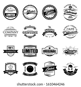 Badge Retro Logo Vintage Stamp Vector Stock Vector (Royalty Free ...