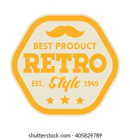 Badge Retro Premium Design Template.