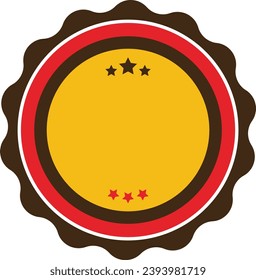 Badge with Ribbon Award Concept
