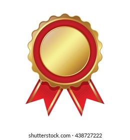 badge ribbon, with blank space for text