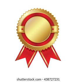 badge ribbon, with blank space for text