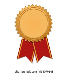badge ribbon, with blank space for text