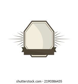 badge and ribbon design element icon