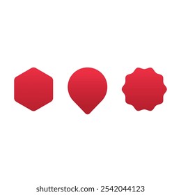 Badge ribbon flat vector design