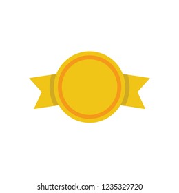 Badge ribbon, vector icon