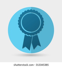 badge with ribbons icon