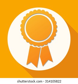 badge with ribbons icon